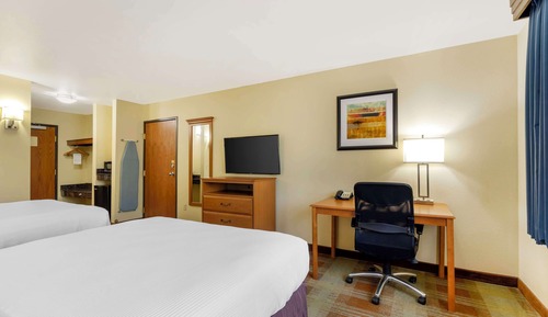 Standard Room, 2 Queen Beds, Non Smoking, Refrigerator & Microwave