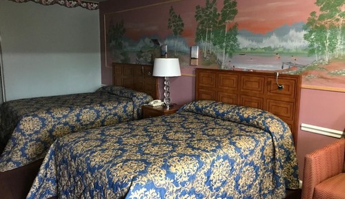Double Room, 2 Double Beds, Non Smoking, Mountain View