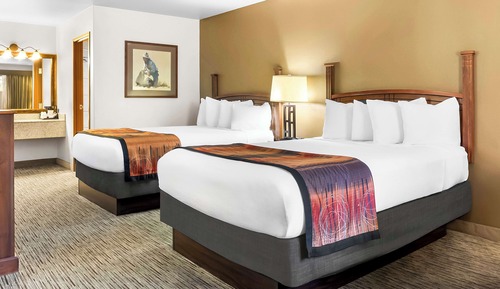 Standard Room, 2 Queen Beds, Accessible, Refrigerator & Microwave (Walk-in Shower)