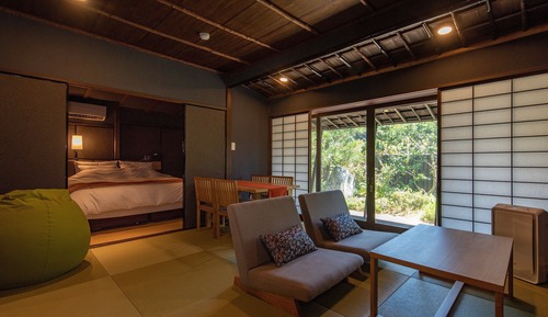 One-Bed Suite with Private Open-air Bath (Japanese Cypress Bath) 