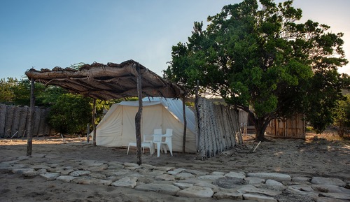 Standard Tent, 2 Queen Beds, Partial Ocean View