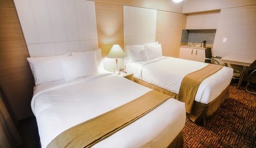 Room, 2 Double Beds, Kitchenette