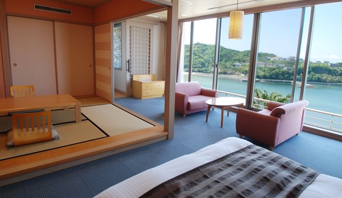 Japanese Western Style Room with Private Open-air Bath, Top Floor