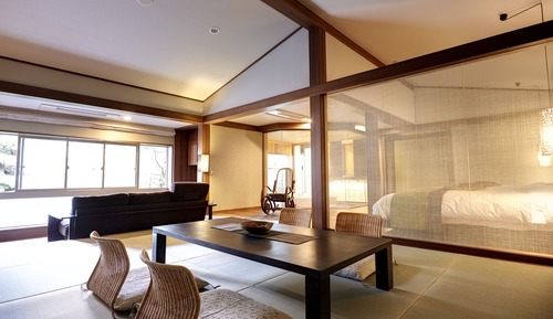 Twin Suite with Open Air Hot Tub Bath (New Building)