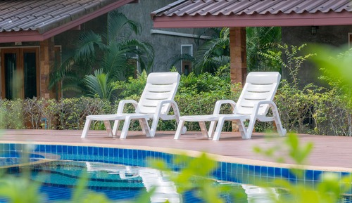 Coconut garden swimming pool