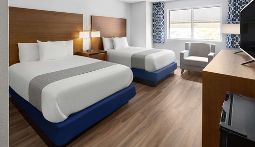 Room, 2 Double Beds, Accessible, Bathtub (Mobility )