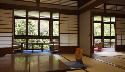 Japanese Western Style Room, River View, Zen