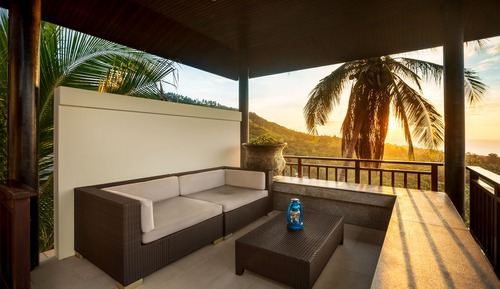 Three-Bedroom Villa with Private Pool and Thai-style Gazebo