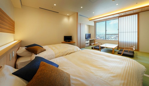 Superior Japanese-Style Room with Beds & Bath room, Non Smoking