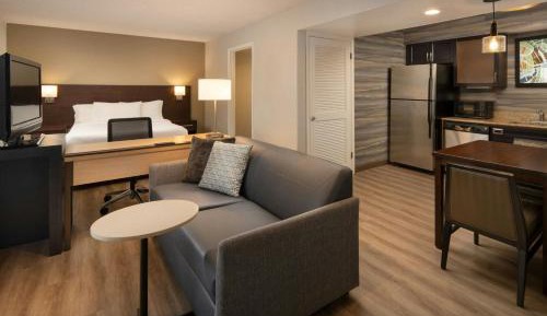 Studio King Room with Sofa Bed - Mobility/Hearing Accessible with Roll-In Shower