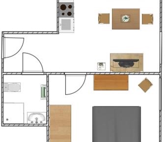 One-Bedroom Apartment with Garden View