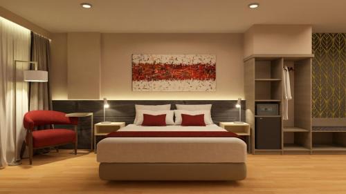 Superior Room with One King Bed and Two Single Beds - Non-Smoking
