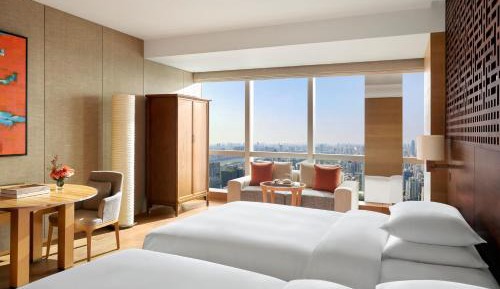Double Room with Two Double Beds and River View