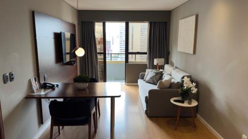 One-Bedroom Apartment with Balcony and City View