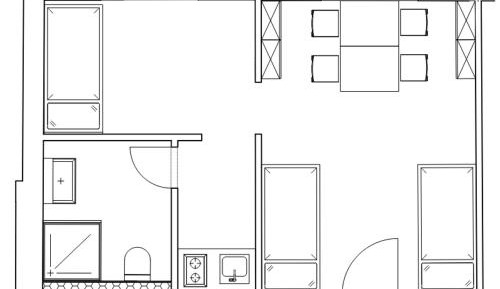 Apartment with Shower