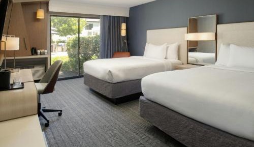 Queen Room with Two Queen Beds and Adapted Tub - Mobility and Hearing Accessible