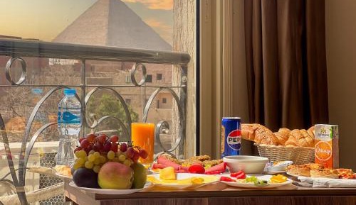 Family Room with Pyramids View