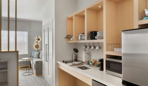 King Studio Suite with Sofa Bed and Roll-in Shower - Mobility and Hearing Accessible