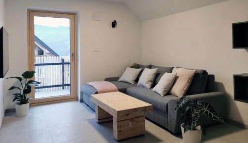Two-Bedroom Duplex Apartment with Balcony and Mountain View
