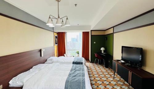 Deluxe One-Bedroom Apartment with City View