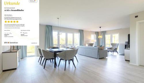 Ferienwohnung Strandlaeufer mit Balkon & Meerblick