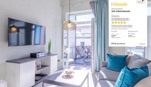 2 Bedroom Apartment with sea view and balcony - Boddenstern