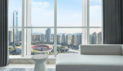 Premier Deluxe, Guest room, 1 King, TianHe Stadium view