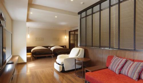 Deluxe Twin Room with Stone Sauna - Crab Shabushabu Dinner + Buffet Breakfast Included - Non-Smoking