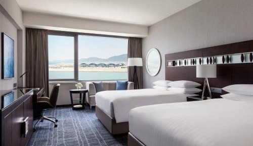 2 Double Beds, Sea View, Room