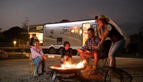 Standard Caravan with Mountain Backdrop and Adventure Activity Discounts