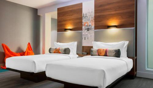 Aloft Twin Room, Guest room, 2 Twin/Single Bed(s)