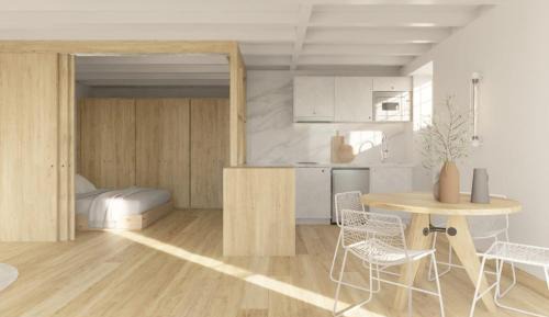 Studio with Balcony