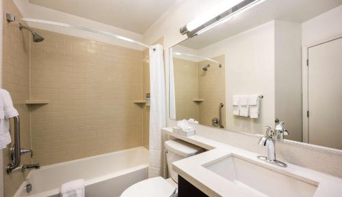 Queen Studio Suite with Roll-In Shower - Mobility Accessible