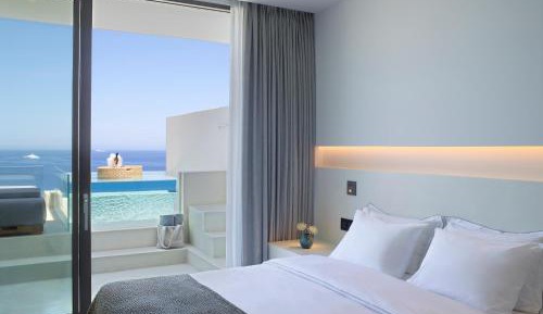 Deluxe Suite with Private Glass Pool and Sunset Sea View