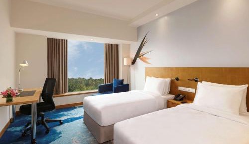 Superior 2 Single Beds Poolside 
