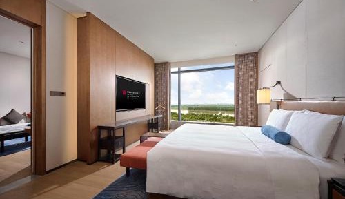 One-Bedroom King Suite with River View and Lounge Access