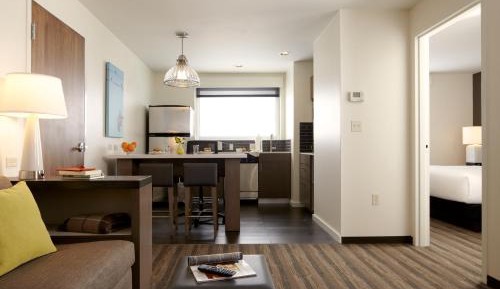 One-Bedroom King Suite with Sofa Bed and Kitchen