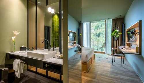 Doppelzimmer mit Balkon im Nebengebäude 