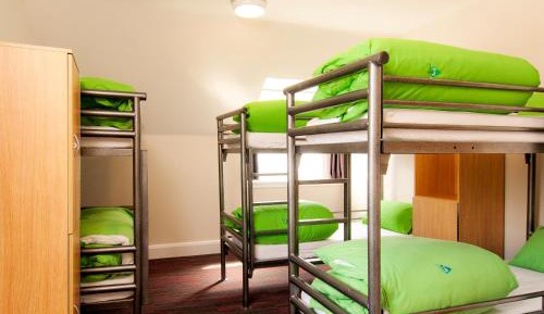 Bunk Bed in Male Dormitory Room with Shared Bathroom
