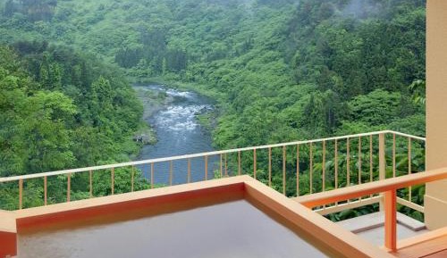 Twin Room with Private Open-Air Bath and Valley View - C - Non-Smoking