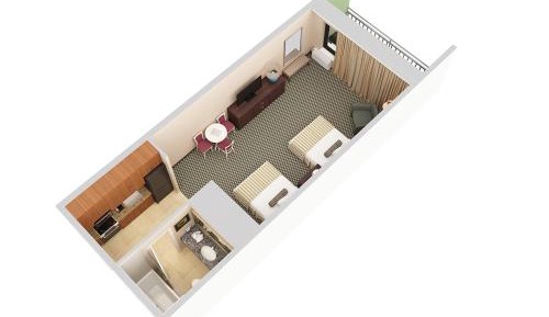 Oceanview Efficiency-2 Queen Beds