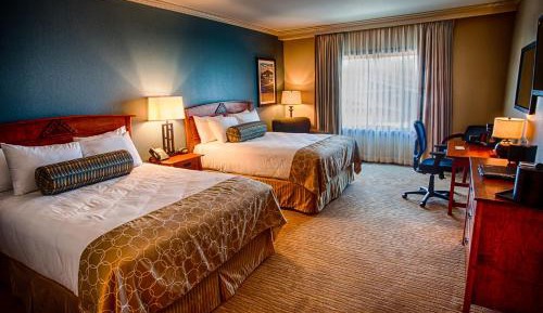 Two Queen Beds with Hill View