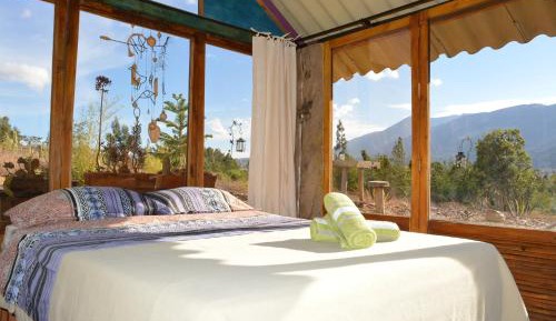 Cabin with Exterior Bathroom