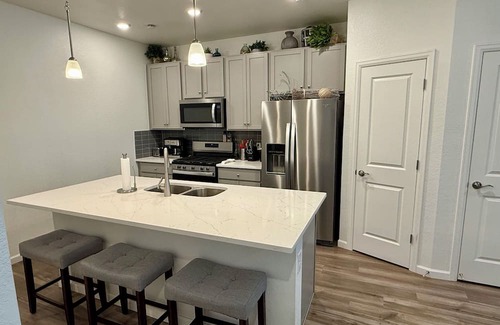 Littleton House | 2-bedroom townhome with office, two car garage, walking trails- pets welcome!
