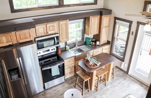Clayton Cabin | New Tiny Home! Expansive Deck with Lake & Mtn Views!