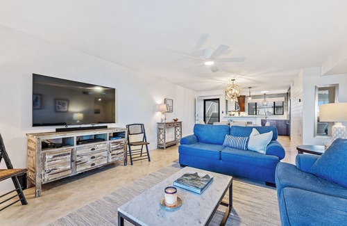 Bethune Beach Condo | Riverfront / Boat Dock / Pool / Walk to Beach / Cedar Island Club