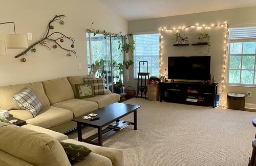 Plymouth Condo | Quiet and convenient bedroom and private bath by Orlando
