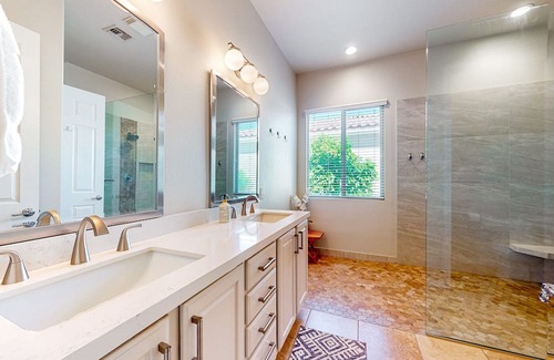 Indio House | 1-story home near golf with pickleball & private outdoor pool/spa - 55+ to rent