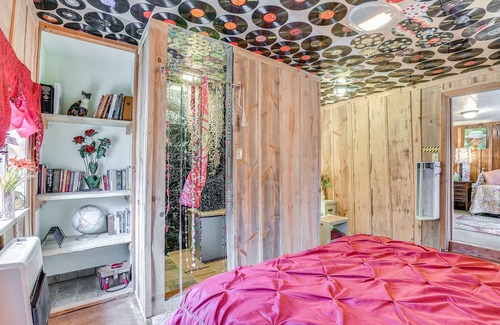 Pine Ridge Cabin | Rural Oden Retreat on 14 Acres w/ Fire Pit!