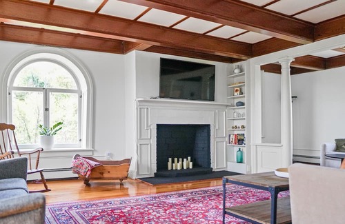 Kerhonkson House | Historic property with modern fixtures, alfresco dining, & views - dog-friendly